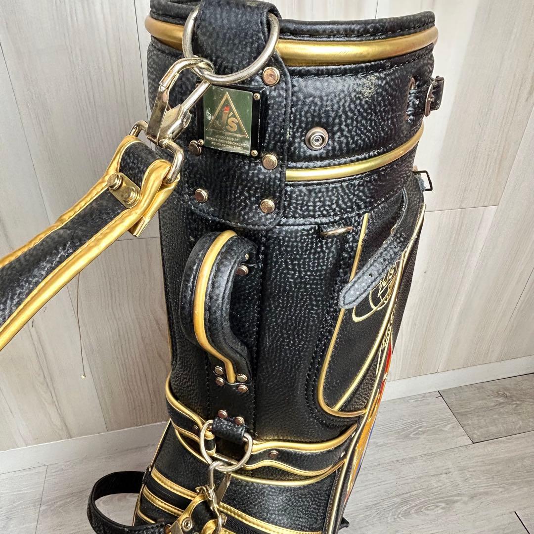 【ジャンボ尾崎】J's WORLD STAGE マッスルブラック　ゴルフバッグ