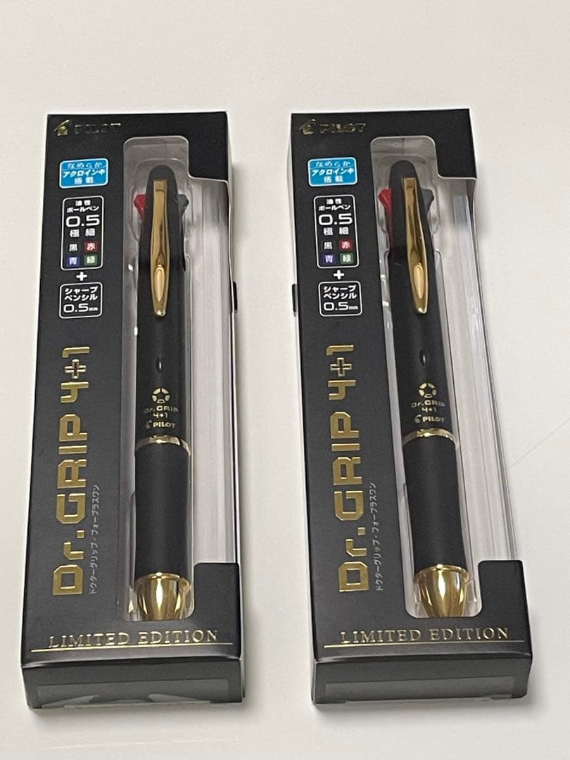 ドクターグリップ4+1 限定完売品　ブラック＆ホワイト　４本セット