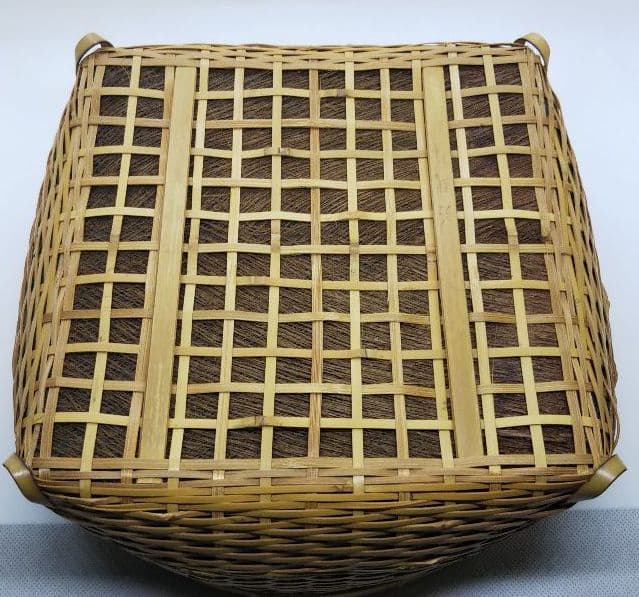 茶道具 白竹炭斗 上 岡田節哉