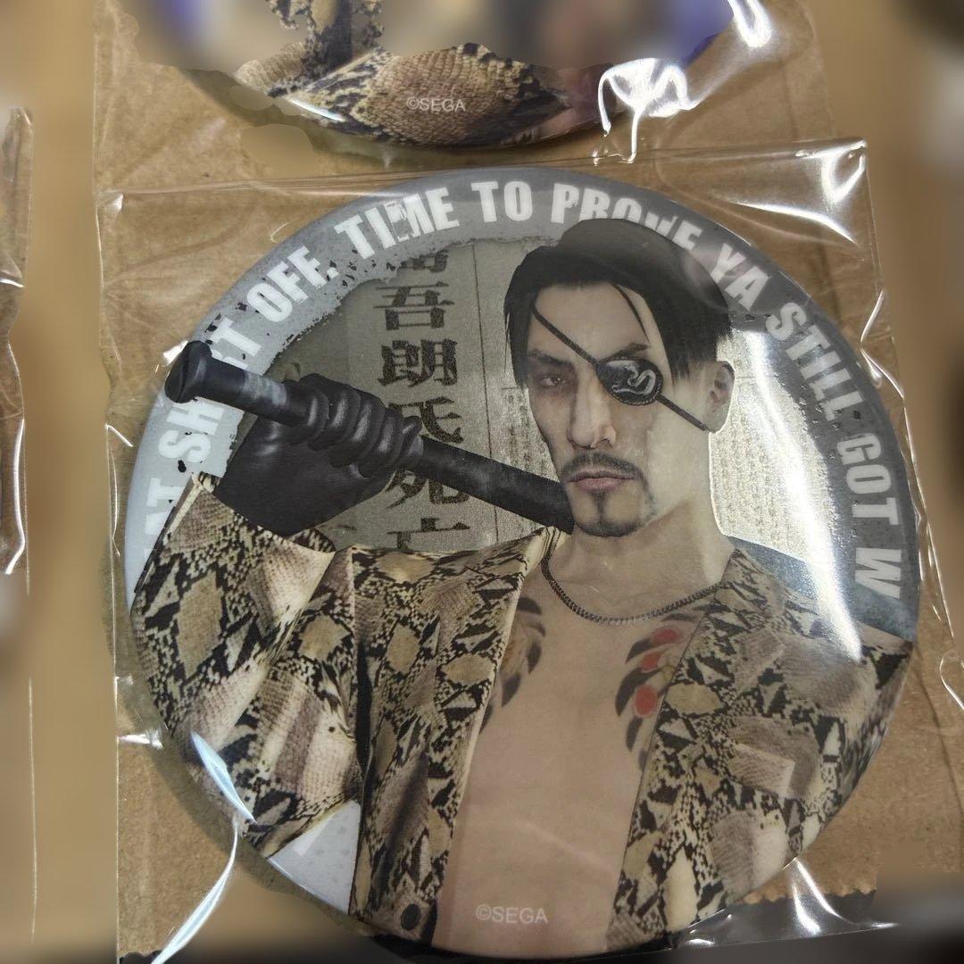 SEGAラッキーくじ　龍が如く　缶バッチ　コンプ　真島吾朗　F賞