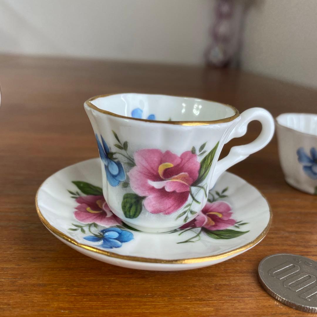 英国製　ポーリーアンナ　ミニチュア　ティーセット