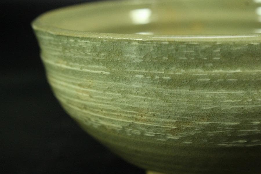 茶道具 朝日 刷毛目茶碗 阿漕 三嶋茶碗 二件(K-A991)