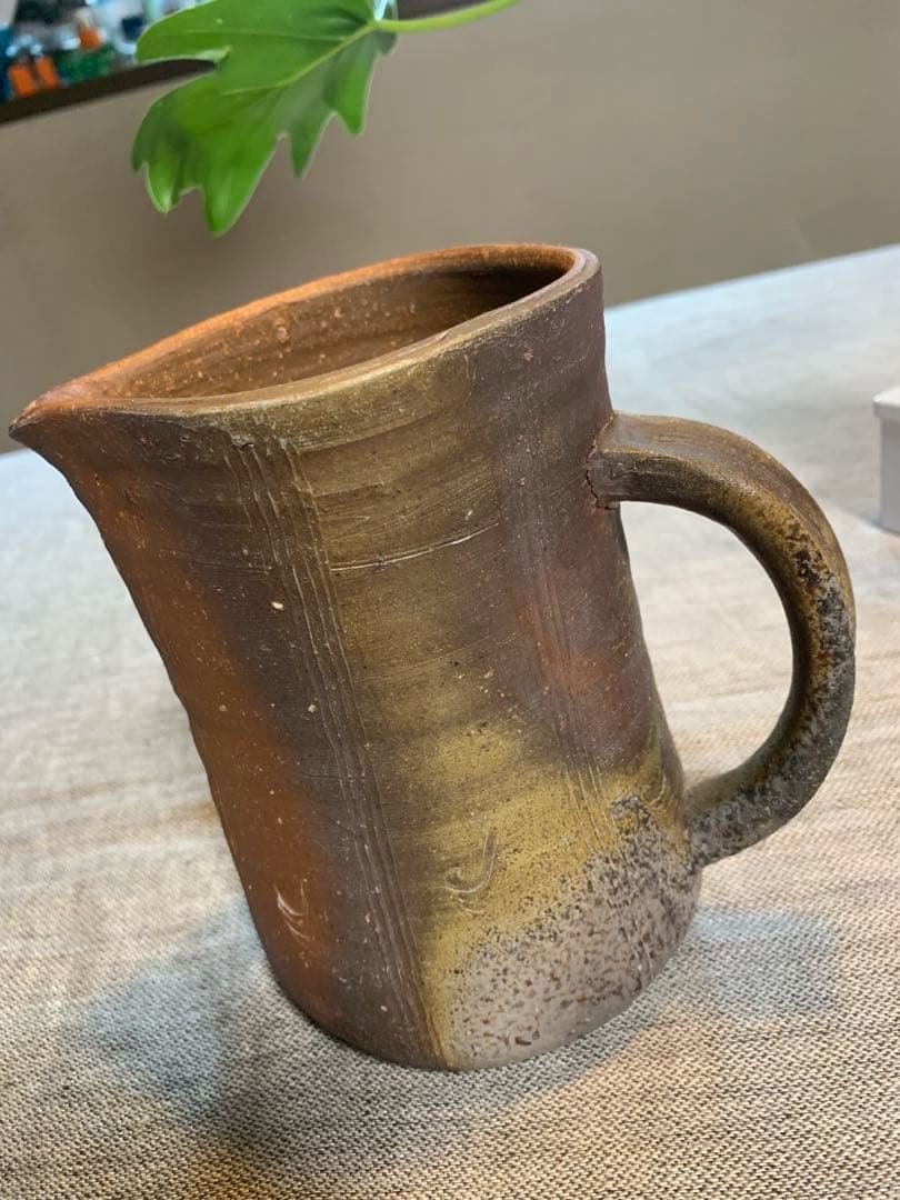 和仁栄幸　備前焼　花入　焼き締め　　金重陶陽　最後のお弟子さん　ほぼ新品