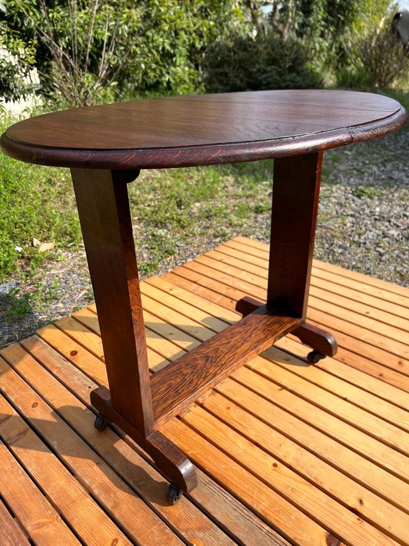 イギリスアンティーク　コンパクトバタフライテーブル　サイドテーブル　希少