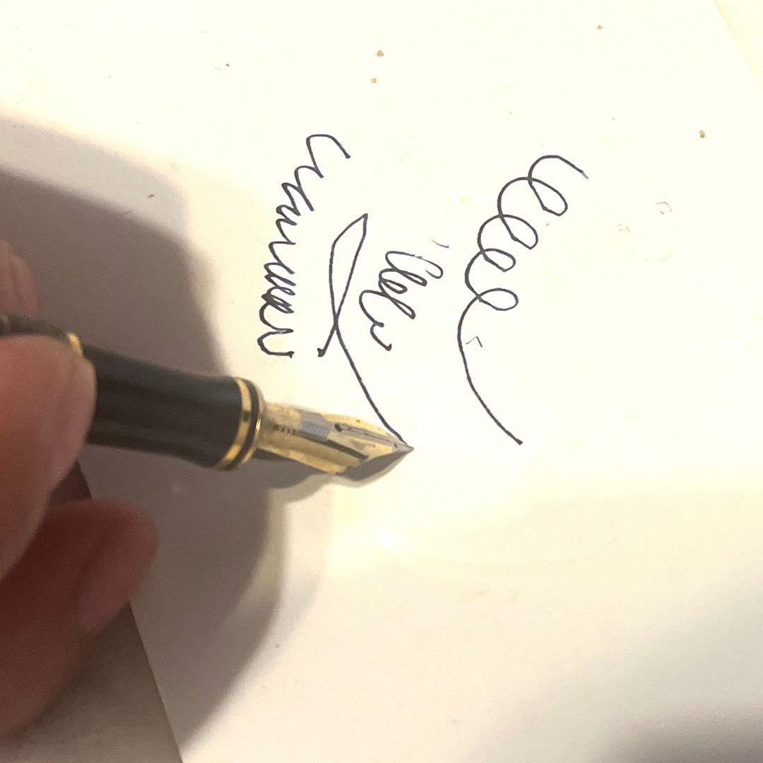 [希少NHK刻印]PARKER デュオフォールド　k18 マーブルグリーン