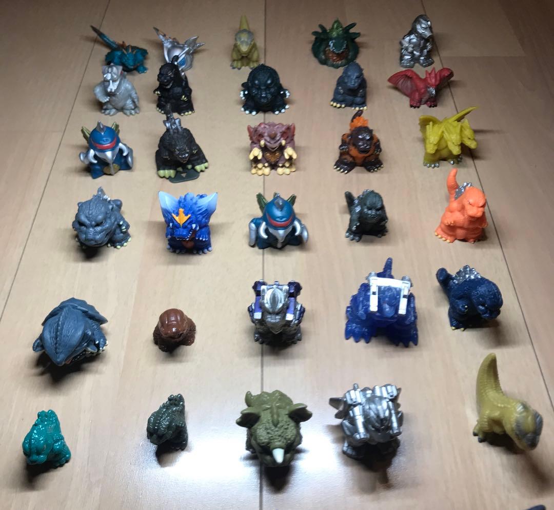 当時物／レア ゴジラ 怪獣 指人形 45個 まとめセット 怪獣