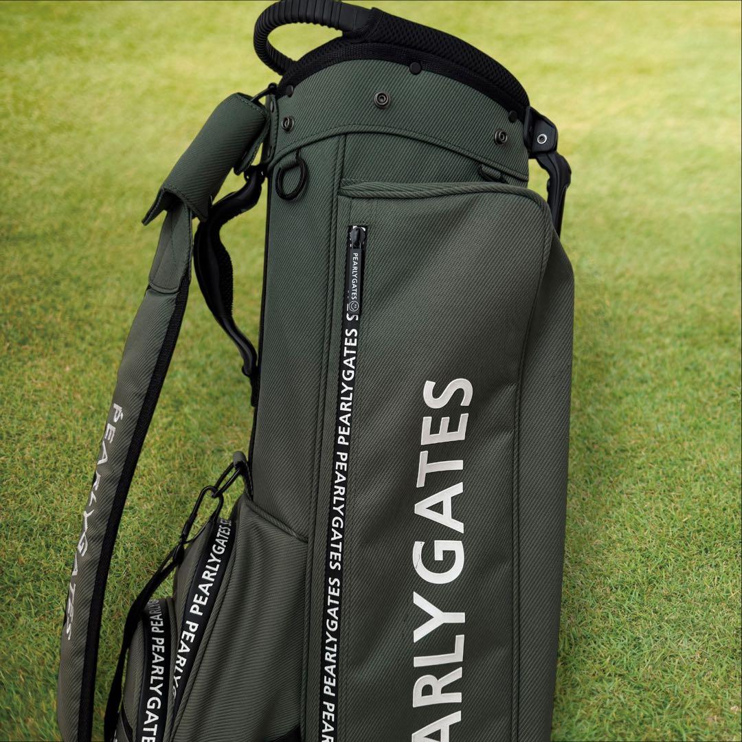 現行モデル　パーリーゲイツ　キャディ バッグ　モスグリーン　スタンド式　軽量