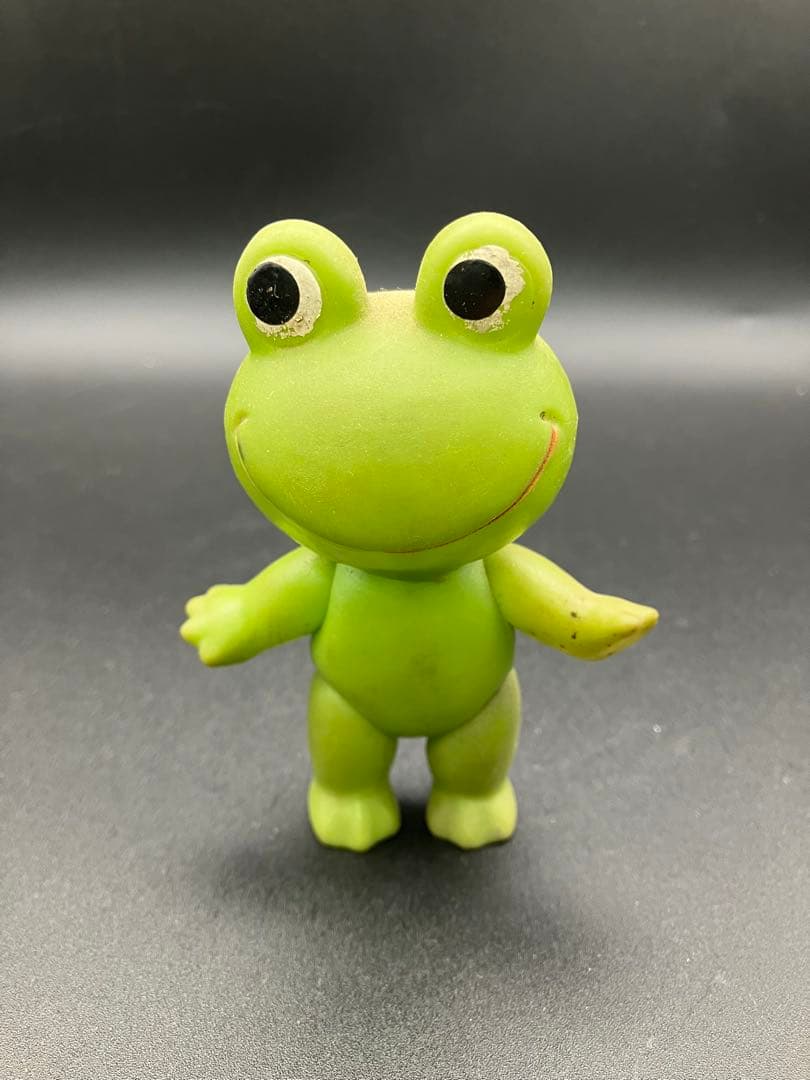 【昭和レトロ】コルゲンコーワ　コロちゃんソフビ3体セット　おまけケロちゃん付