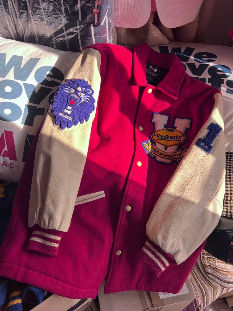 VAN JACKET1980年代コーチャーJACスタジアム　レタード付きM