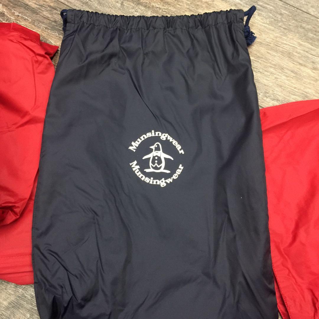 断捨離！新品未使用 マンシング ゴルフレインウェアー セットレディース 赤 L