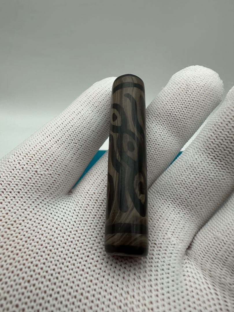 ☆天然石☆ 蔵伝 チベット 鳳眉九眼天珠 古美術品 收藏品 稀少品 美品