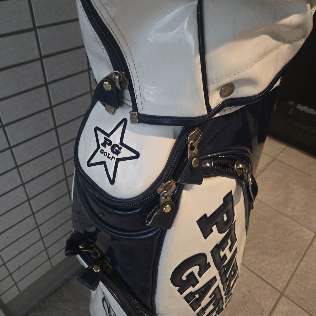 も*ち様 PEARLY GATES/ パーリーゲイツ キャディバッグ ホワイト/