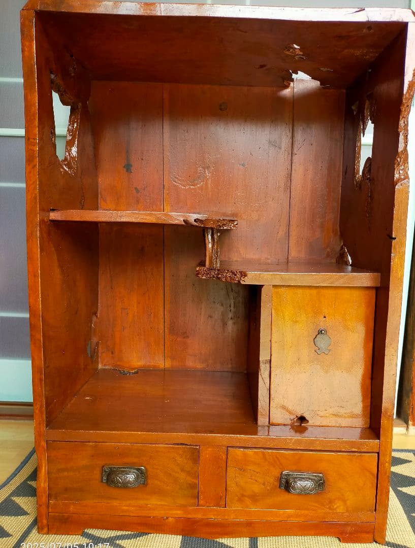 値下げしました! アンティーク家具 荒々しさが、魅力の 木製家具 引き出し付き