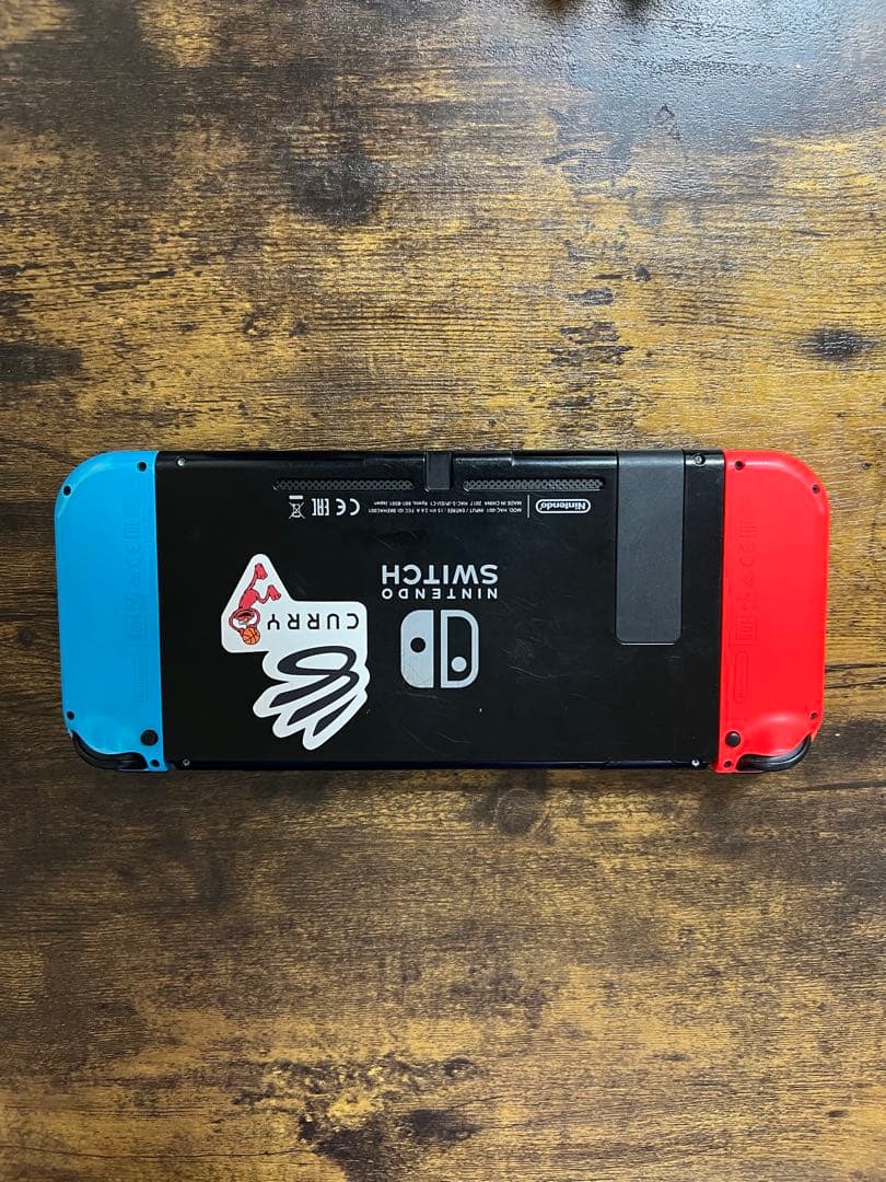 Nintendo Switch 青/赤 CURRYステッカー付き