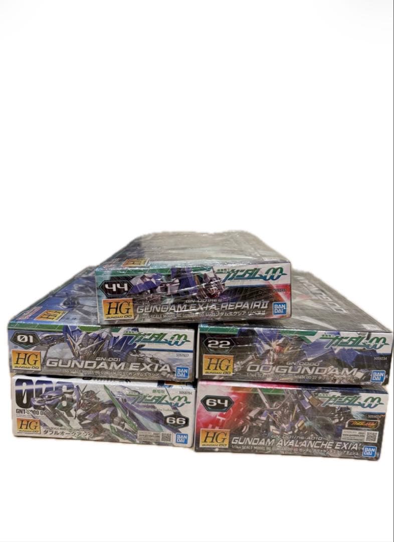 HG ガンプラ5機セットエクシアダブルオー　アヴァランチ　オークアンタリペアⅡ
