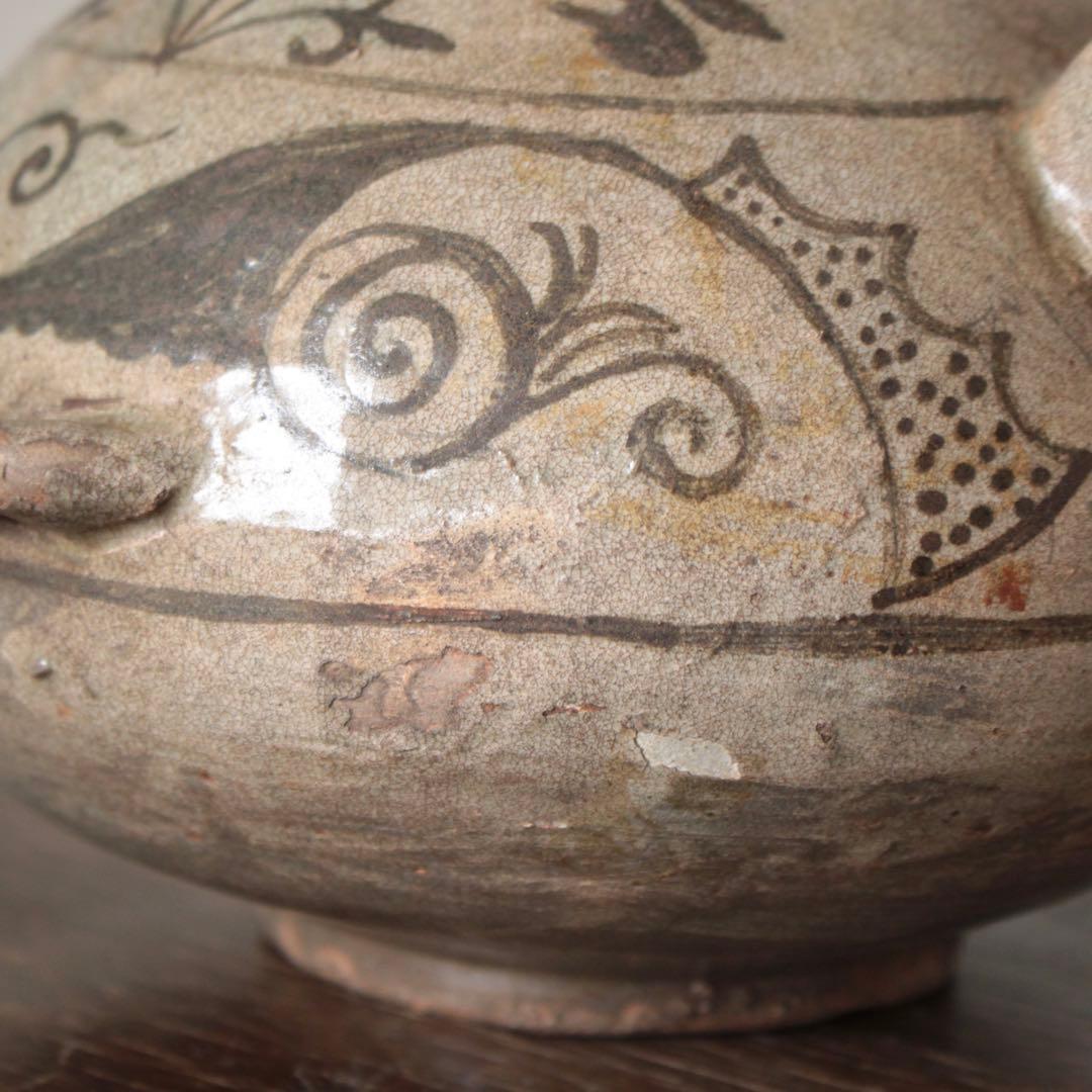 鉄絵 刷毛目 祭器形 片口 水注 古美術 朝鮮美術 古道具 アンティーク