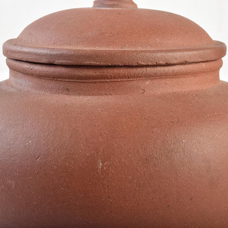 中国　花間伴咏月下侶吟　紫砂　朱泥　急須　茶壷　M　R7654