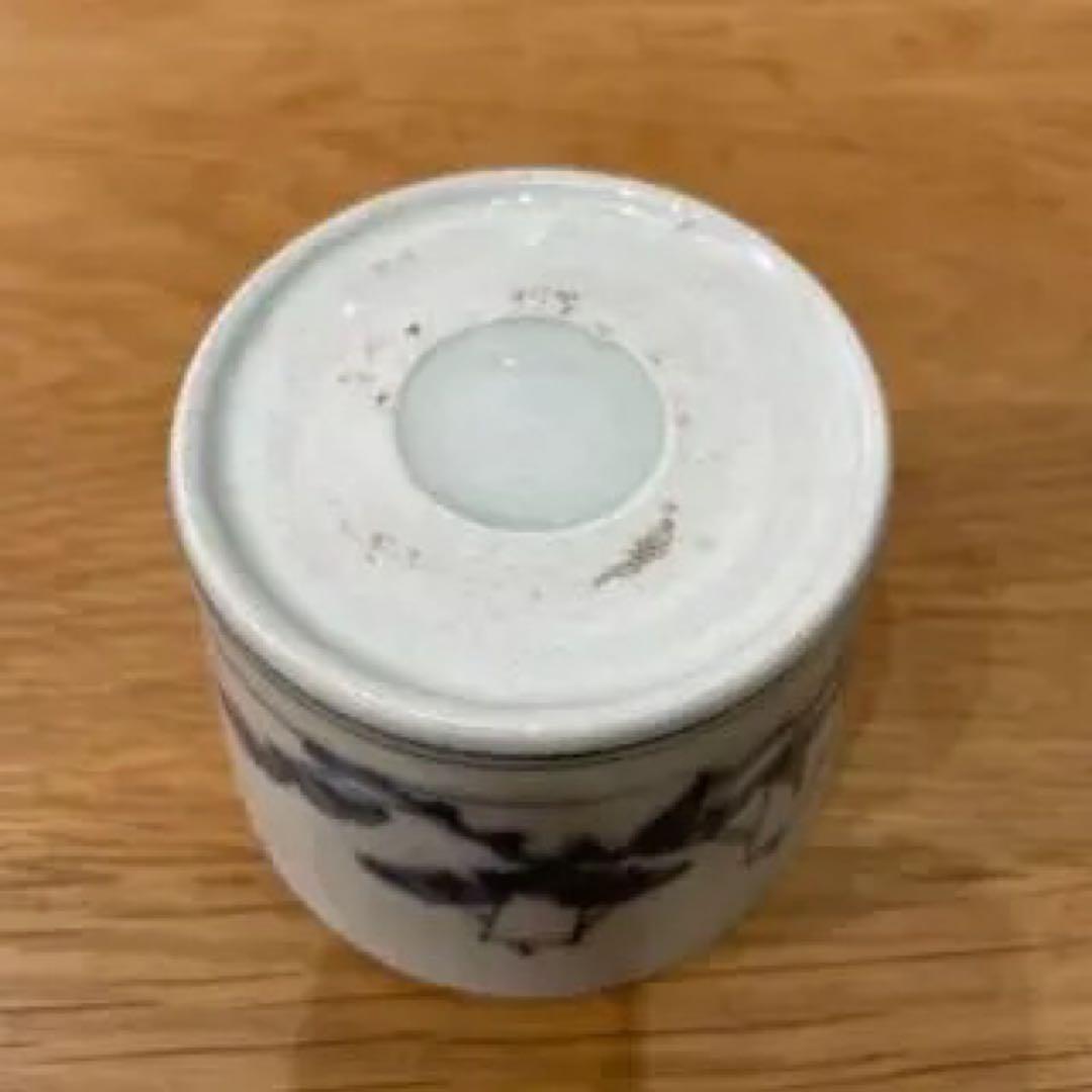 古伊万里　蕎麦猪口　帆船