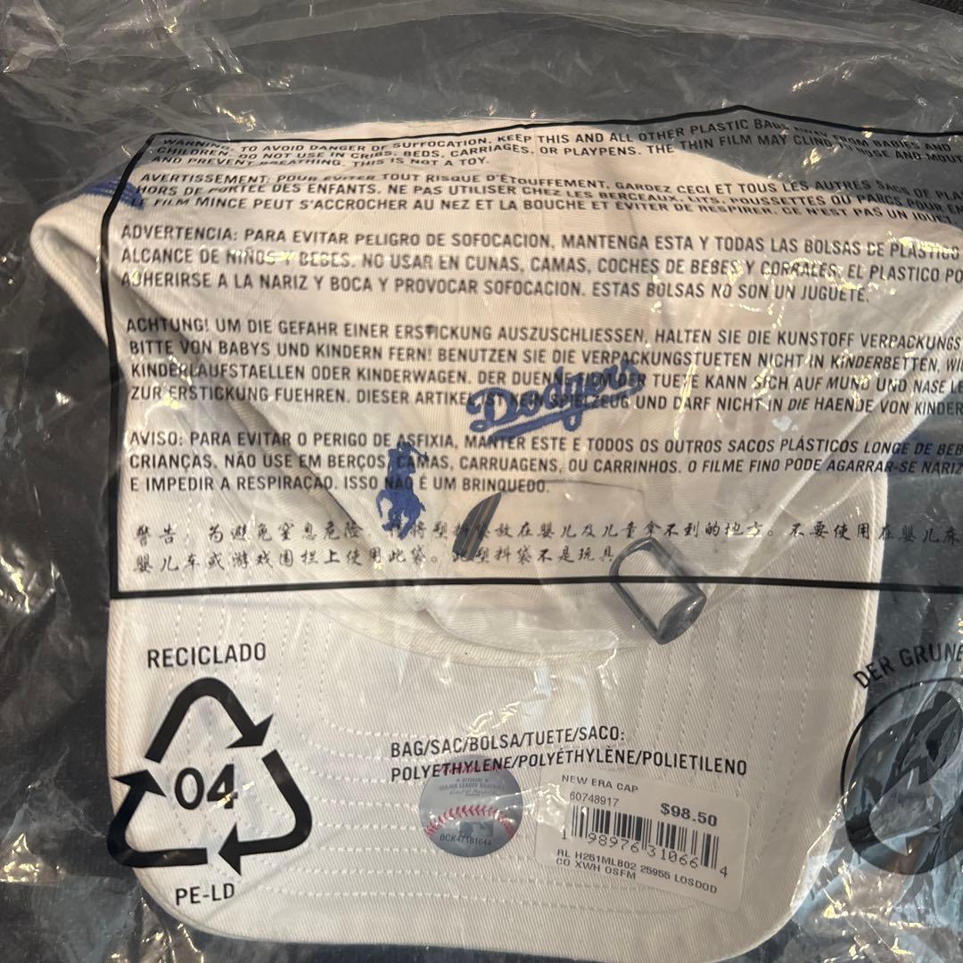 【新品未使用】NEWERAポロ ラルフローレンコラボ ドジャース ホワイト