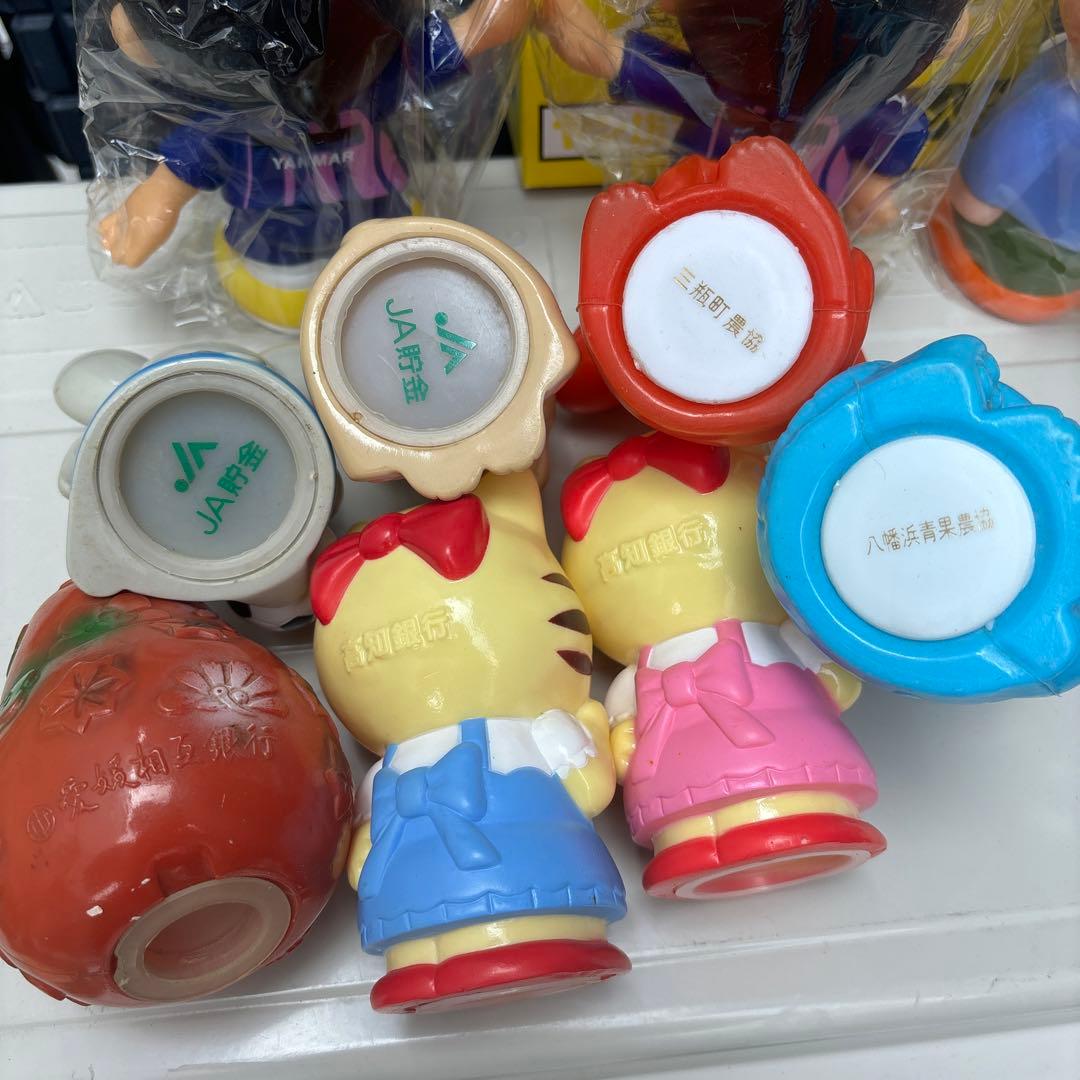 昭和レトロ 希少 レア ソフビ 貯金箱 セット 銀行  JA 12個 セット