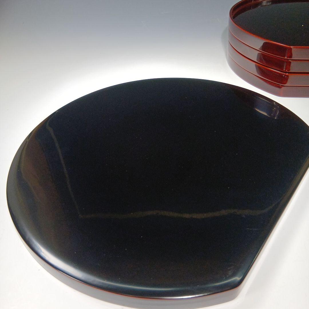 最終値下げ輪島塗　半月卓上膳　5枚　共箱