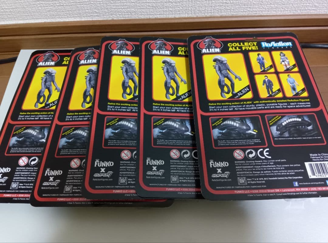 super7　リアクション　エイリアン　 アーリーバード パッケージ　フィギュア