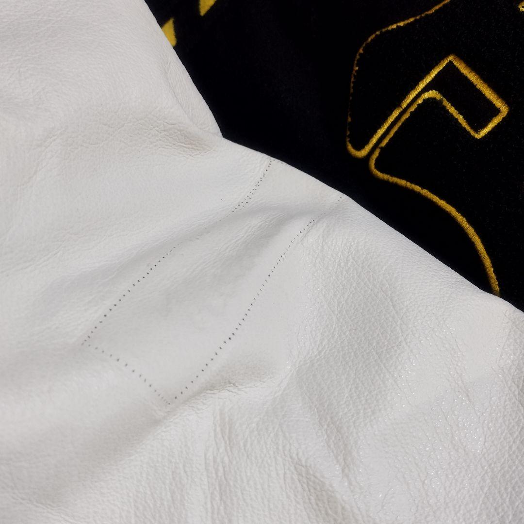 阪神タイガース MIZUNOプロ スタジャン　ダイヤモンドプラス　袖レザー　L