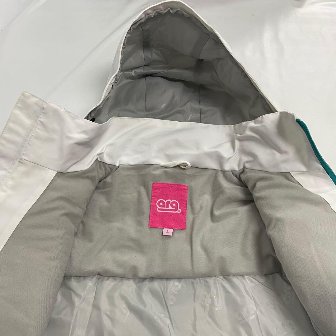 arg スノーボードウェア ジャケット L 白 ARJ13002 ②