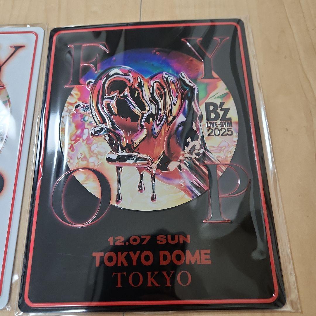 B'z FYOP　メモリアルプレート　東京ドーム　ステッカー　12/6 12/7