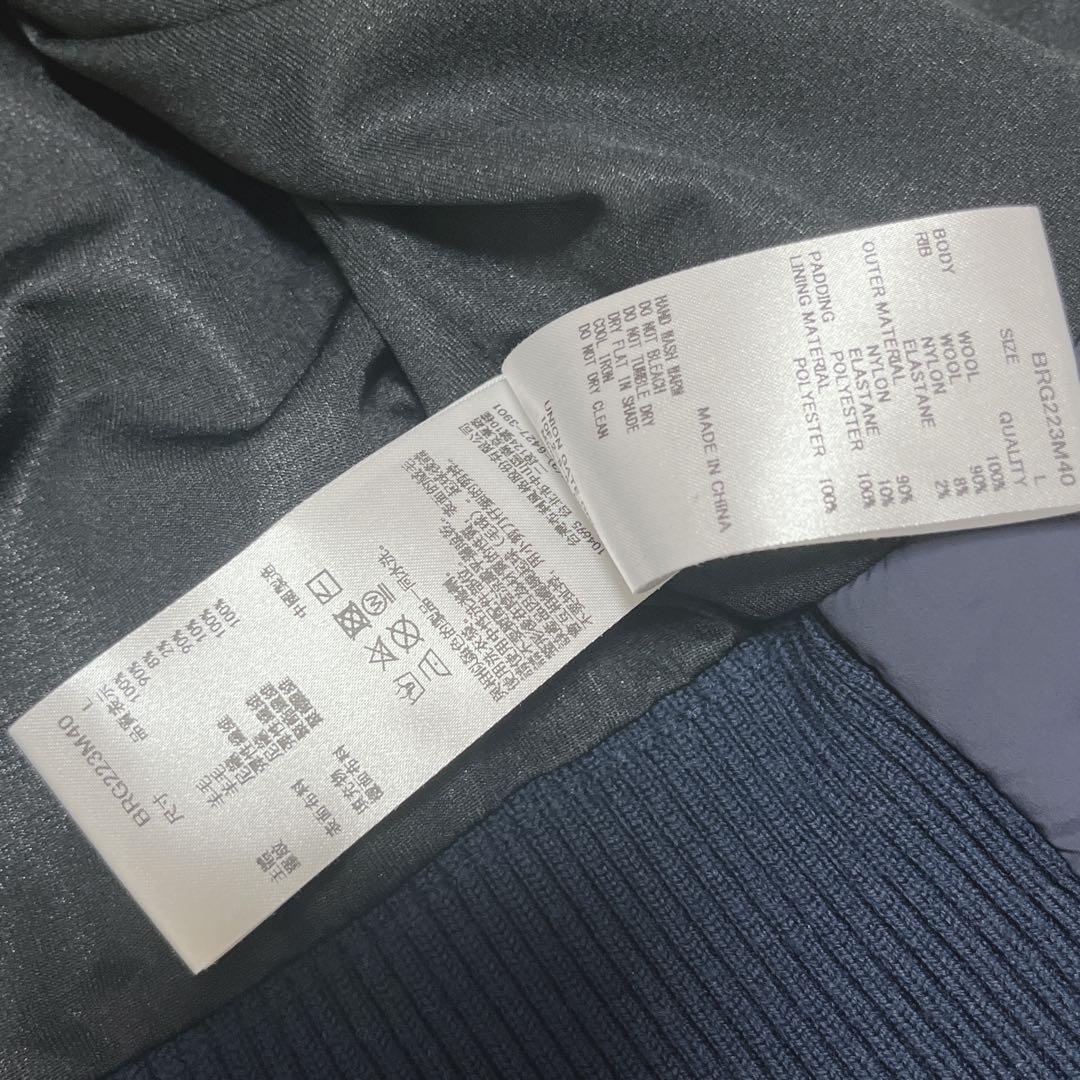 美品★ ブリーフィング/ ハイブリッド キルティングジャケット ゴルフウェア L