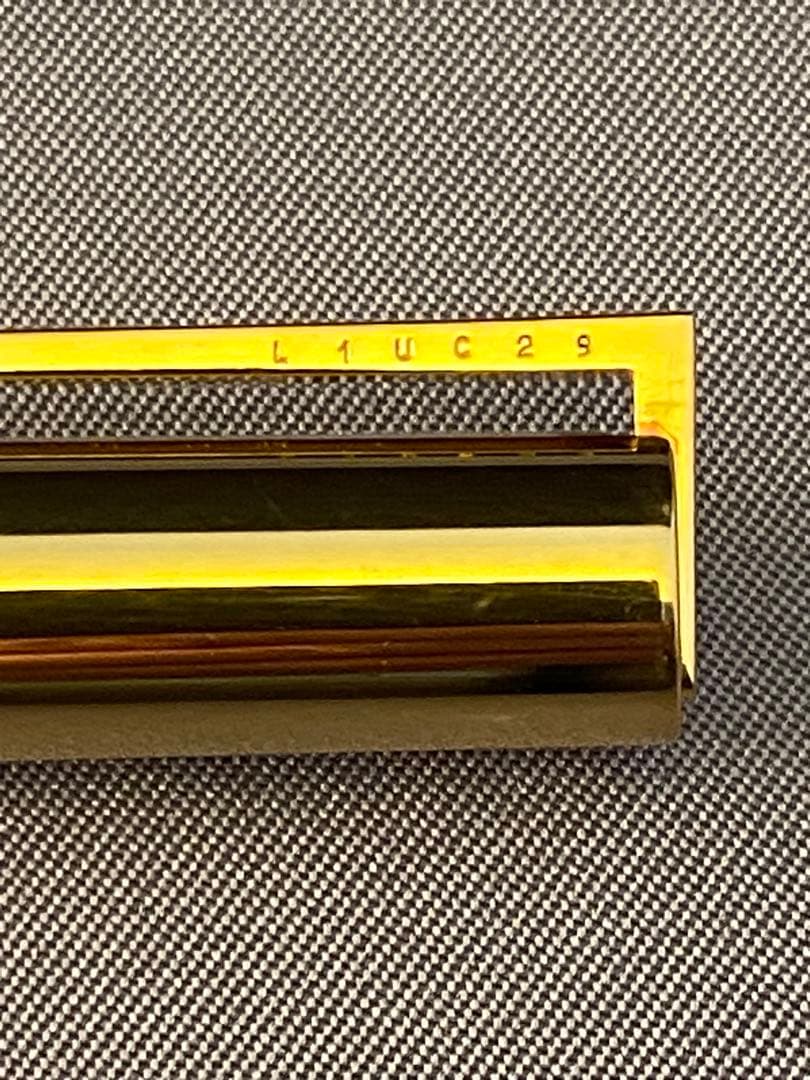 エス・ティデュポン S.TDupont ボールぺン 純銀ケースゴールド仕上げ