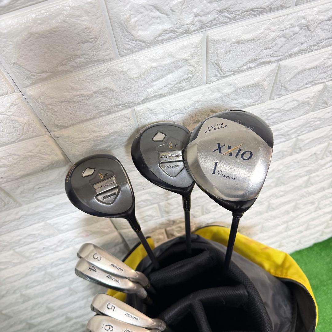 ゴルフセット　初心者応援　Mizuno ラウンド仕様　飛距離抜群　すぐ使える