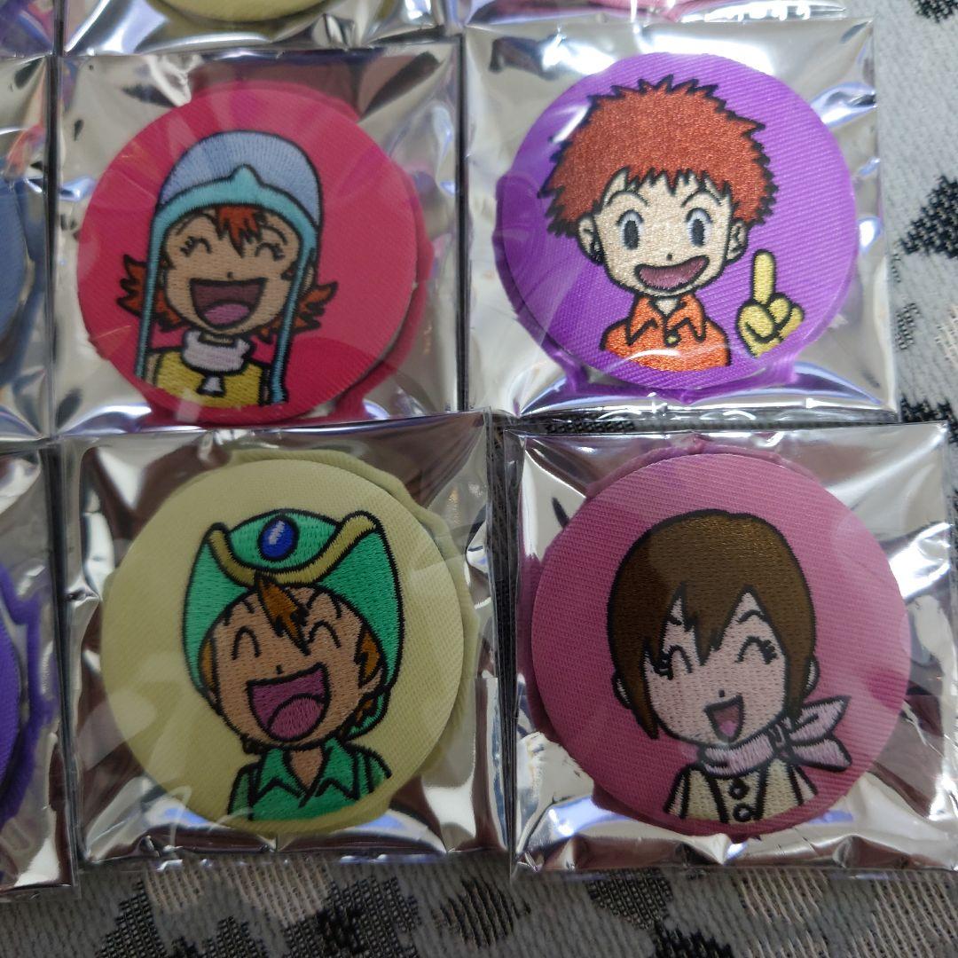 デジモン　刺繍缶バッチ　コンプリート