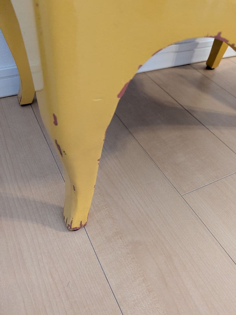 カントリーコーナー　3段引き出しチェスト　黄色