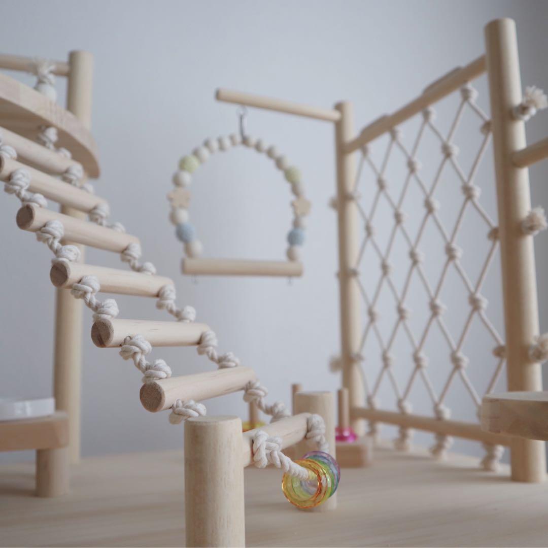 ことりのおおきなあそびば　文鳥　インコ　おもちゃ　バードアスレチック　バードジム