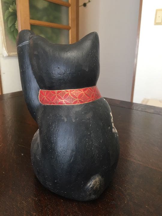 お値下げ依頼により　蝉丸 特大 招き猫