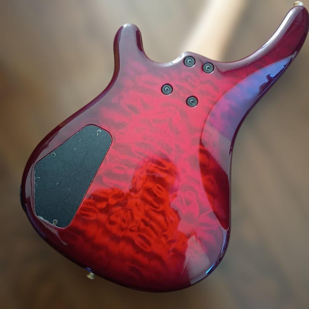 キルトメイプル　FERNANDES エレキベース レッド