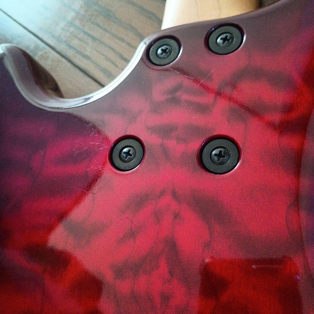 キルトメイプル　FERNANDES エレキベース レッド