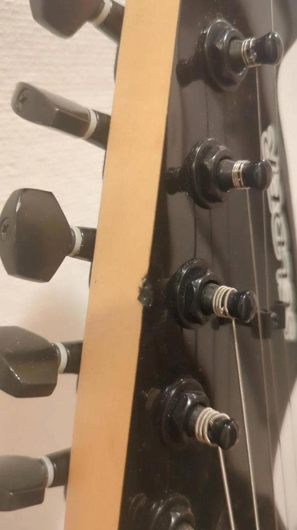 【美品】SELDER ストラトキャスター ブラック/グリーン オマケ付き