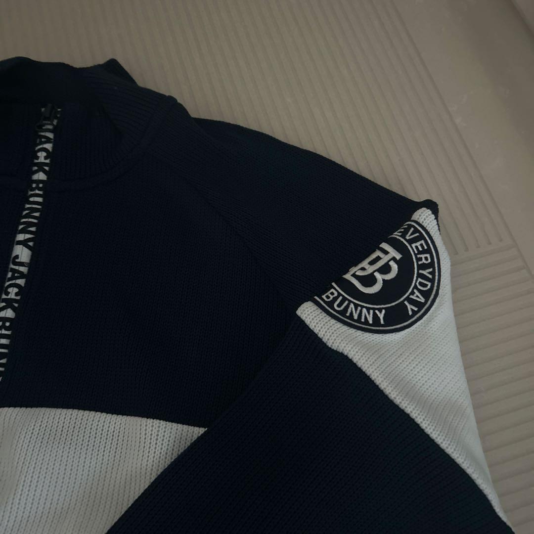 EVERYDAY BUNNY ジップアップジャケット ブラック