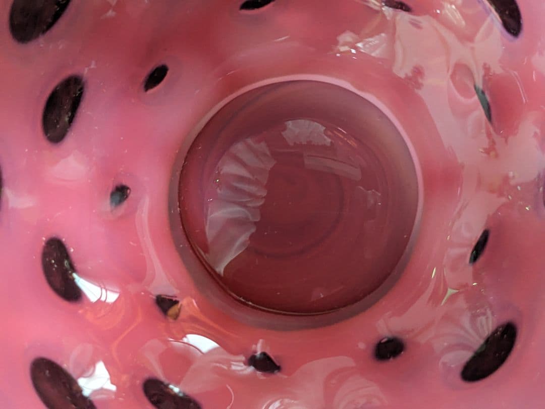 フェントン　ドット　クランベリーフリルボウル　お値下げ中