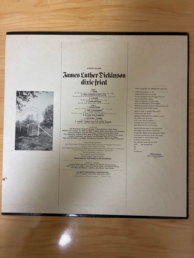 【LP】James Luther Dickinson / Dixie Fried
