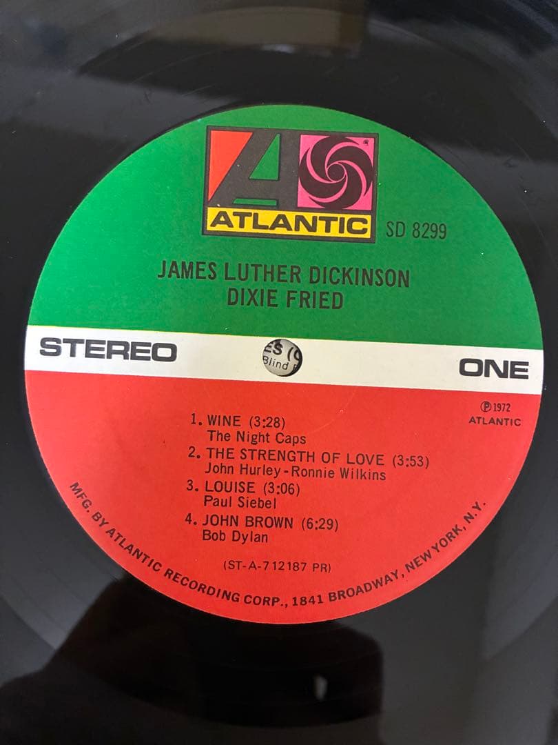 【LP】James Luther Dickinson / Dixie Fried
