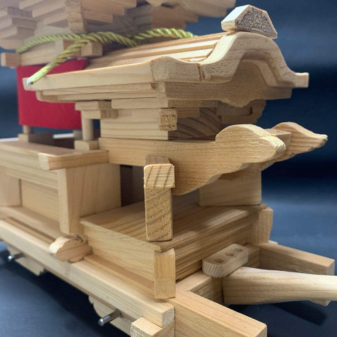 だんじり　下地車　模型　木製　ミニチュア