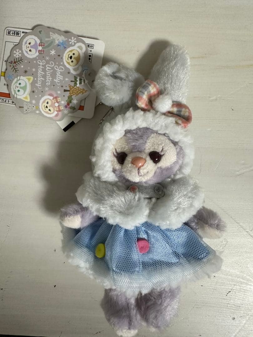 ダッフィー＆フレンズ ウィンターホリデー タグ付き ぬいぐるみバッジ セット売り