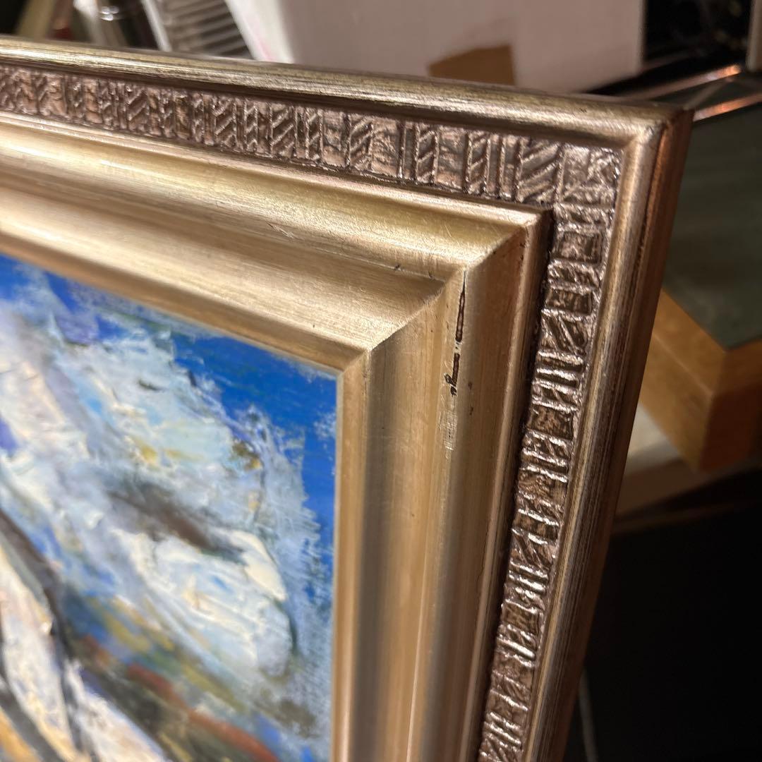 絵画　額縁　油彩画　F10 ガラス