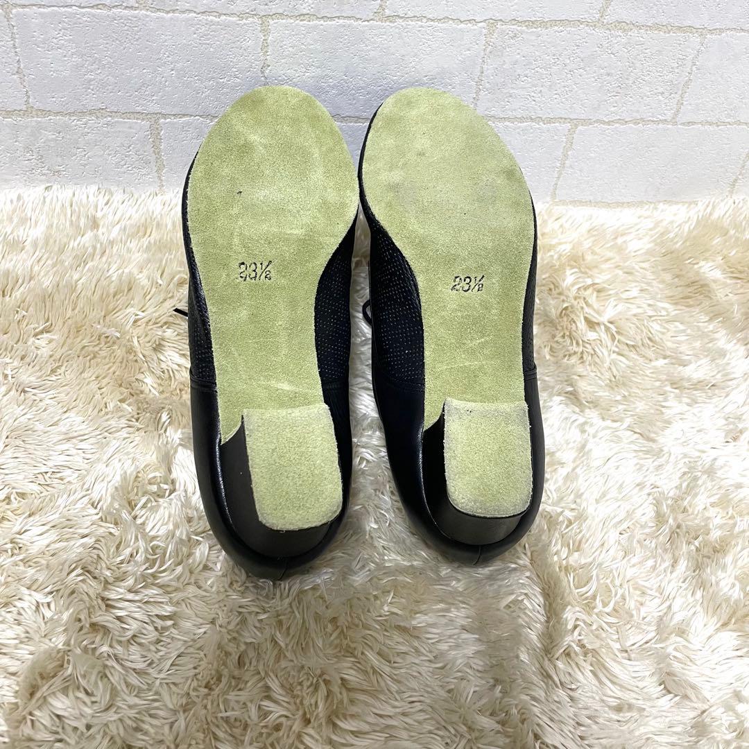 パッション　ティーチャーズシューズ　レザー 23.5cm 黒　社交ダンスシューズ