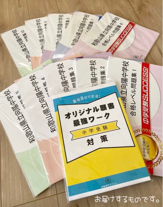【中学受験対策】【未使用】合格レベル問題集（１０冊）オリジナル願書最強ワーク
