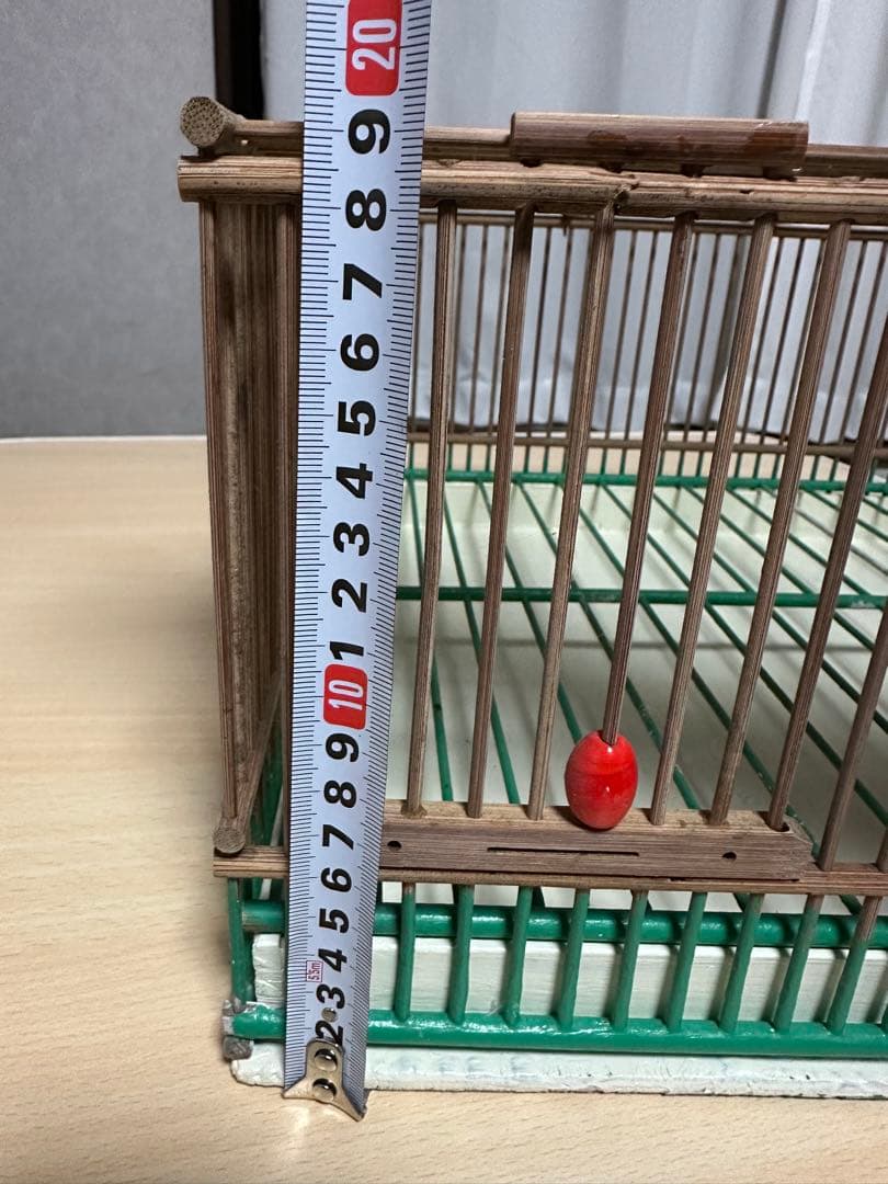 鳥籠　手作り　正方形　2面入口