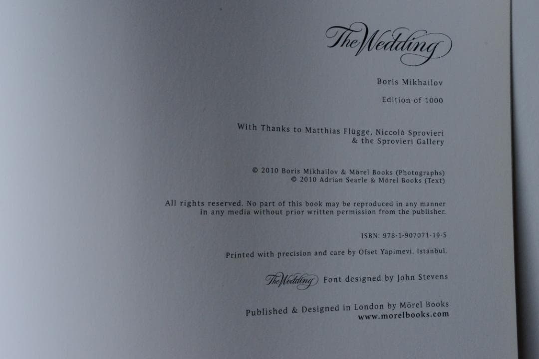 Boris Mikhailov: The Wedding / ボリス・ミハイロフ